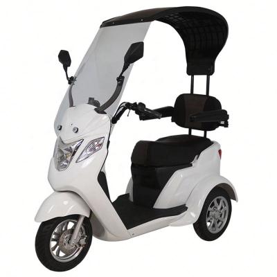 China High capacity battery electric scooter fat tire 3 wheel tricycle mobility scooter with roof for golf 350-10 vacuum tire for sale