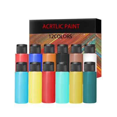 China 12 Color 60ml Ordinary Acrylic Paint Set Non Toxic For DIY Art Supplier 60mL Oil Acrylic Paint for sale