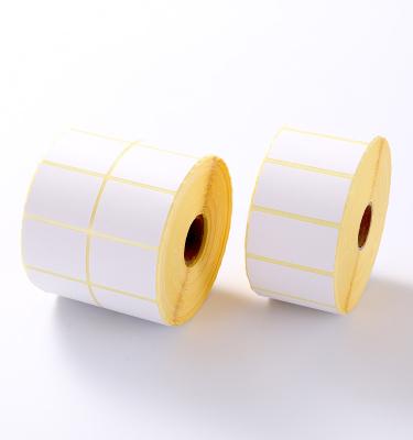 China Waterproof thermal label sticker roll up hot sale labels roll up empty stickers direct thermal label for sale