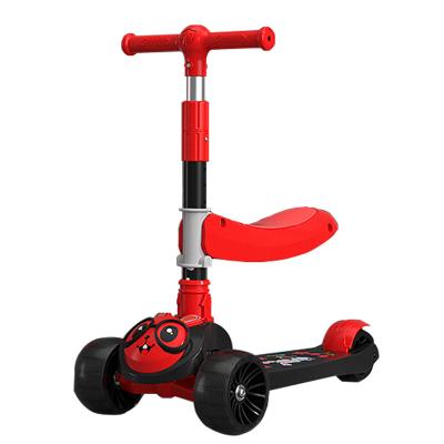 China Cheap price youth scooter kids with pu wheels baby scooter 3 wheel flash kids scooter scooty for sale