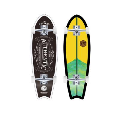 China Land Surfboard/Surf Skate Selling Land Surfing Skateboard S7 SurfSkate 32inch Outdoor Surfing Deck for sale