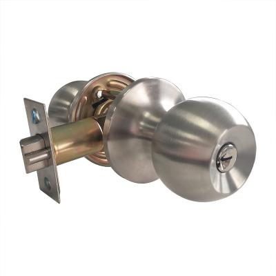 China Entrance/bathroom/passage/round ball door handle knob lock set dummy entry lock for sale