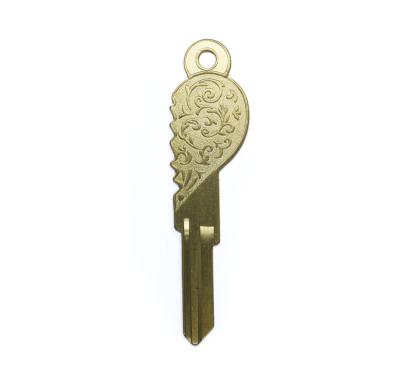 China Custom Brass Design Blank SC/KW Engraving Key Brass Mute Key for sale