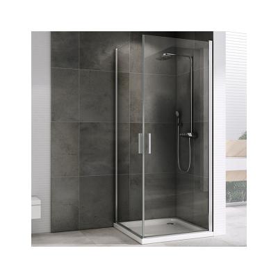 China Factory Made Modern Pivot Door Tub Shower Screen Tempered Glass Frameless Shower Tub Screen for sale