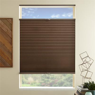 China NEW Minimalist Tiered Bottom Up Cellular Shade Honeycomb Shade Cordless Cellular Shades for sale