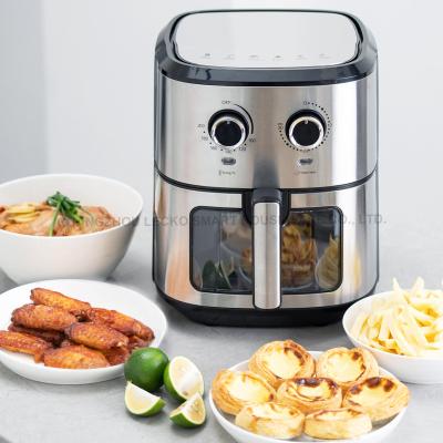 China 6.5 Liter 1700W Factory Price Commercial Healthy Air Fryer 360 Manual Home Kitchen Appliances Air Fry Air Cooker Oil Free Mechanical Frying for sale