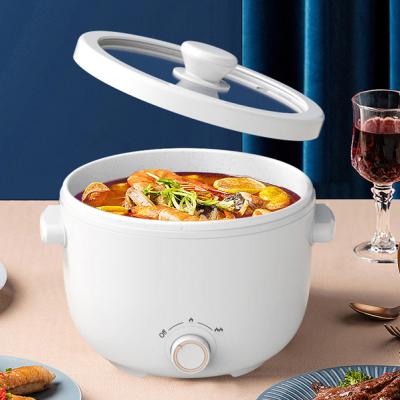 China Commercial Quick Desktop Mini Electric Hot Pot Cooker 2L Mini Electric Multi Cooker 700W High Quality Household Dormitory Universal Cooker for sale