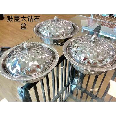 China Sustainable New Products High Quality Items Vintage Around Stainless Steel Basin India / South Africa Large Large Stainless Basin Hot Sales for sale