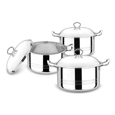 China South Africa Best Viable Hot Sales Price Manufacturer 6PCS Stainless Steel Cookware Sets Cooking Pots and Pans Non-Stick Pan OEM for sale