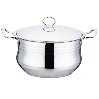 China South Africa Viable Hot Sales Cookware Sets Best Price Stainless Steel Manufacturer 2PCS Cooking Pots Color Box Customized Color for sale