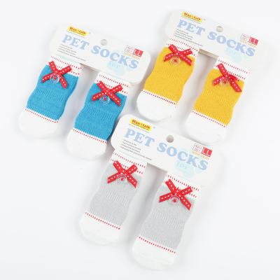 China Designer Dog Socks Cotton Fabric Foot Massager Pet Stocked Socks for sale