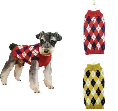 China Viable Pets Wire Knit Sweater Christmas Series Warm Style Puppy Knitting Dog Overall Apparel Apparel Sweater For Pet Outwear for sale