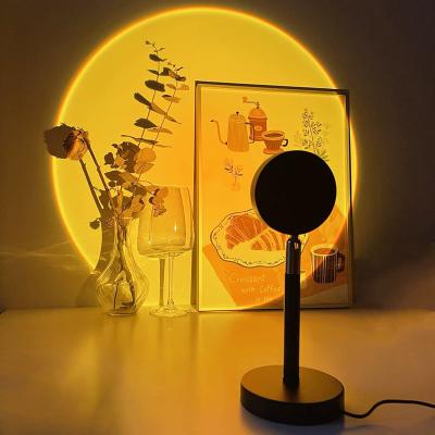 China Modern Warm Decorative Tiktok Atmosphere Lighting Indoor Colorful Led Sunset Projector Lamp Light for sale