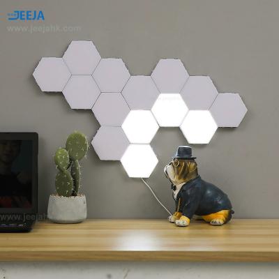 China DIY JEJA 3D LED APP Control Quantum Wall Lamp Hexagon Hexagon Light LED Art Panels Starter Kit with Music Sync for sale