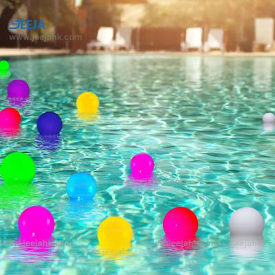 China JEEJA Waterproof and Remote Control Hot Selling Led Around Floating Ball Lamp Swimming Pool Light for Swimming Pool for sale