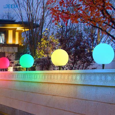 China Garden JEEJA 16 Color Changing 20cm IP54 Rainproof Floating Pool Decor Led Ball Lights for sale