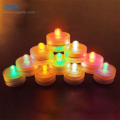 China COLOR CHANGING JEEJA battery 1 in. diameter led lights tea light stonebriar candles for wholesales for sale