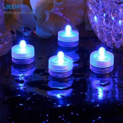 China COLOR CHANGING JEEJA floating led with remote control string tea lights wedding votive candle for wholesales for sale