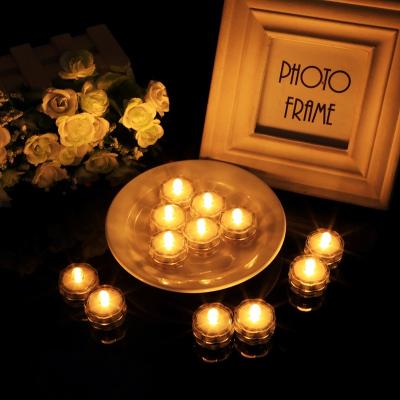 China Mini Waterproof Flameless Small Submersible Multicolor LED Candle Light For Party Decoration for sale