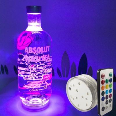 China Light base that can be used in or under vases/Wholesale remote controlled waterproof led hookah light base for handmade glass shisha hookah for sale