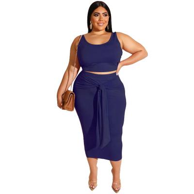 China Anti-Static High Quality Women Plus Size Clothing Solid Color Casual Outfits Two Piece Set Suits for sale