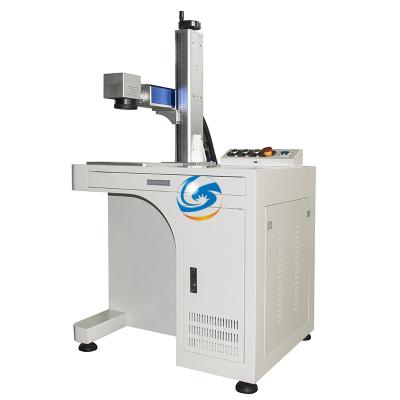 China Desktop Type Laser Marking 10w 30w 50w 100w Fiber Laser Marking Engraving Machine For Metal Plastic for sale