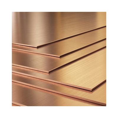 China Industrial Engineering BRASS Unalloyed Copper Plate ASTM Copper Sheet Best Factory Price for sale