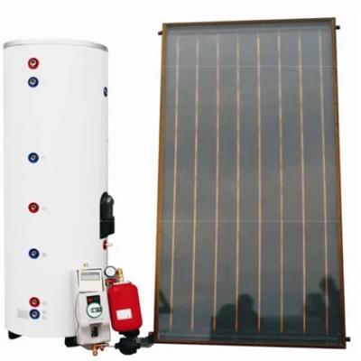 China Outdoor Flat Plate Solar Water Heater System In Zhejiang In Reasonable Price for sale