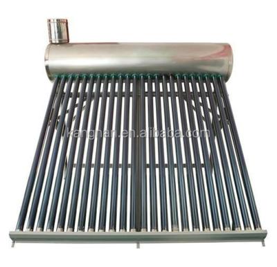 China Outdoor non-pressurized vacuum tube solar water heater uce solar for villa solaranlage for sale