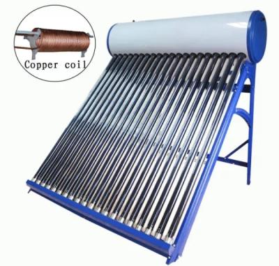 China Reasonable price outdoor good quality sst preheated coil copper calpak solar water heater for sale