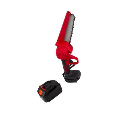 China 2-Stroke Mini Electric Chainsaw Rechargeable Cordless Battery Lithium Chainsaw Electric Garden Chainsaw for sale