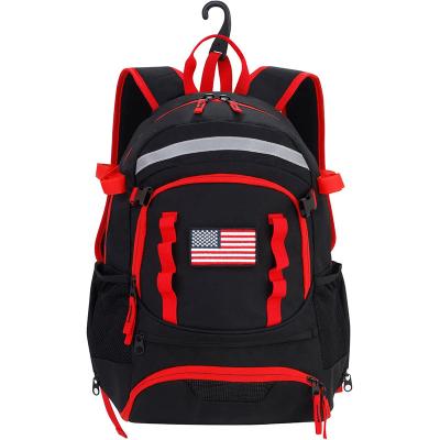 China Outdoor Portable Oxford Waterproof Fabric Baseball Backpack With Padded Ball Holder Waterproof Baseball Bag For Boys And Girls ZBQB-003 for sale