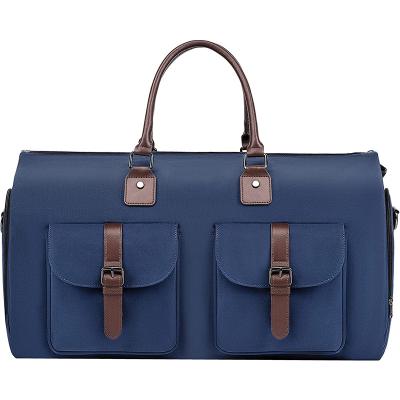 China Recyclable Wholesale Fashion Handle Suit Travel Bags With Toiletry Bag Customized Garment Bags For Women Men for sale