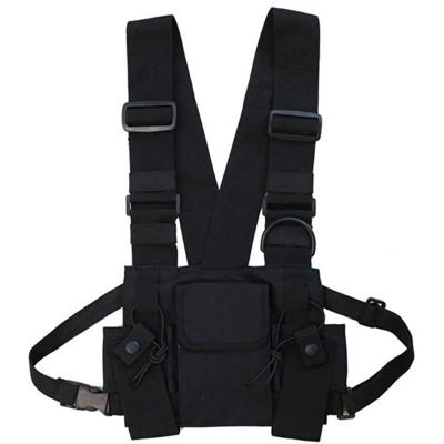 China Others Customized Molle Multifunctional Tactical Adjustable Game Vest Bag Holder Chest Shoulder Protector Vest for sale