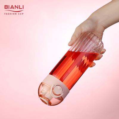 China Reusable Cute Drinking Luxury Unique Outside Stocked Healthy Small Borosilicate Glass Water Bottles for sale