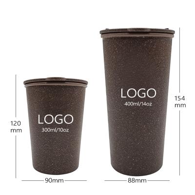 China Wholesale Eco Friendly Recyclable Sustainable ODM Portable Christmas OEM Plastic Reusable Coffee Cups With Lid for sale