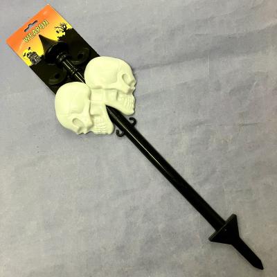 China Outdoor Yard Decoration Halloween Skull Yard Stick for sale