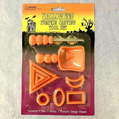 China Pumpkin Carving Halloween Pumpkin Carving Kit 9pcs Set Saw Scoop Shapes for sale