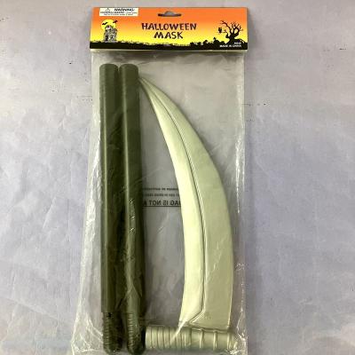 China Pretend Game Halloween Rush Scythe 3pcs Kids Pretend Game Weapon for sale