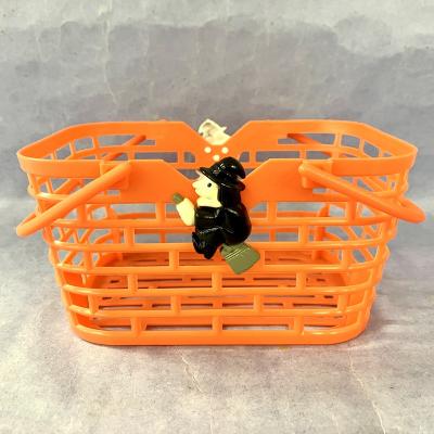 China Holding Halloween Candy Basket 4 Asst Pumpkin Bat Witch Skull For Kids for sale