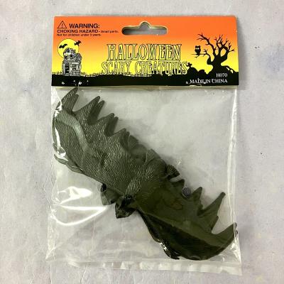 China Alert People Halloween Creature PVC Black Bat 6pcs Set for sale