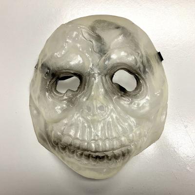 China Glow in the Dark Halloween PVC GID Skull Mask for sale