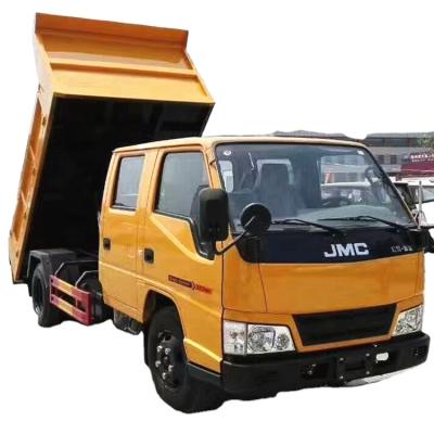 China Hotels JMC Double Cabin 3cbm Garbage Dump Truck 5950*1980*2100mm for sale