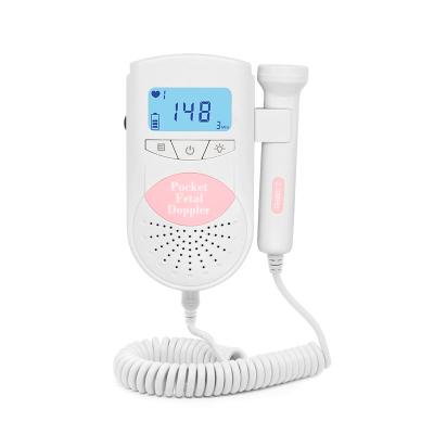 Китай Plastic Factory OEM Hospital Grade Baby Heartbeat Monitor Portable Pocket Fetal Doppler продается