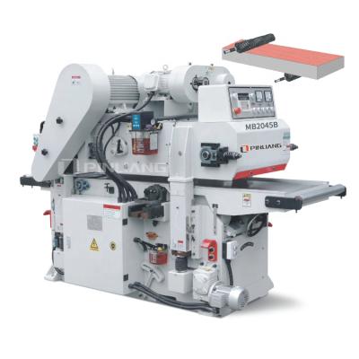 China Building Material Shops 2 Sided High Accuracy Wood Surface Planer Machine Double Side Planer With Helical Cutter for sale