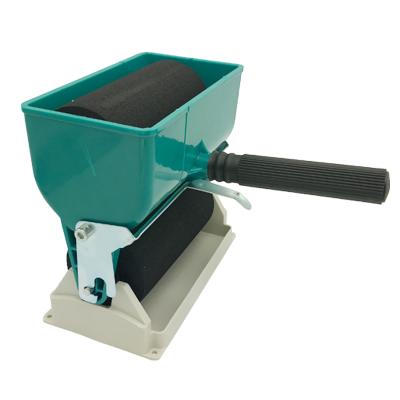 China 3inch Manual White Food Glue Roller Coating Machine Latex Applicator for sale