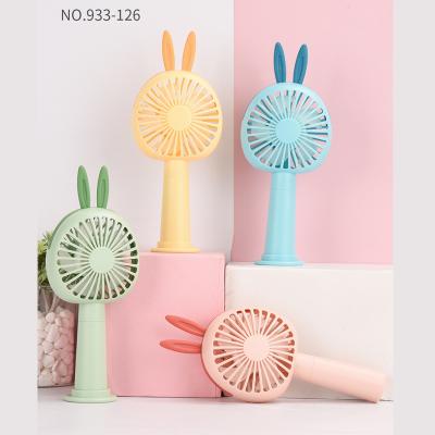 China USB Cartoon Rabbit Stylish Household Children's Electric Fan Handheld Charging Dormitory Wind Summer Student Outdoor for sale