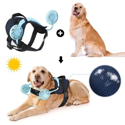 China Cooling Adjustable Lights Dog Vest Dog Vest Pet Harness with 7-Colors LED, for Outdoor Hunting Training and Camping, Summer for sale