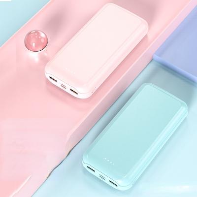 China With LED Flashlight Business 2A Charging Mobile Phone Tablet Large Capacity 20000mAh Power Bank Fast Portable Power Bank for sale