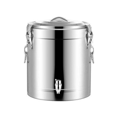 China Stocked Best Selling Products Stainless Steel Three-ply Large Container Heat Temperature Preservation Insulation Barrel Pot ice bucket for sale